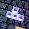 White Shark Žaidimų klaviatūra Balta Shark Excalibur juoda KTT Wine Raudona RGB Hot-Swap