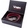Whips Collections Dygliuota odinė bdsm apykaklė su pavadėliu