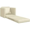 Sofa lova Kreminė 74 x 77 x 81 cm Dirbtinė Oda