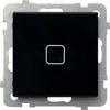 Ospel Touch jungtis Ospel Sonata Touch LPD-1RS / m / 32 monopolis su apšvietimu 10AX 230V juodas stiklas