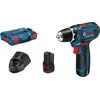 Akumuliatorinis suktuvas-gręžtuvas, Bosch GSR 12V-15, 2x2,0 Ah Li-Ion + L-Boxx