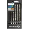 Grąžtas HOGERT Rinkinys grąžtų SDS+ 5szt.