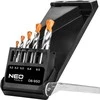 Grąžtas Neo Tools Specialūs grąžtai sandariems sraigtams perverti, HSS-E Co8, 3,2-8,5 mm, trumpi, 5 vnt.