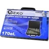 Sukomplektuotas cilindrinis grąžtas Geko HSS 1,0–10,0 mm mm