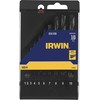 Grąžtas Irwin IRWIN DRILL METAL HSS-R DIN338 rinkinys, 10 dalių. 1-2-3-4-5-6-7-8-9-10 mm kasetėje.
