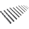 Grąžtas Irwin IRWIN DRILL METAL HSS-R DIN338 rinkinys, 10 dalių. 1-2-3-4-5-6-7-8-9-10 mm kasetėje.
