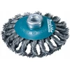 Makita Kūginis šepetys 115mm x M14; "pintas" 0,5mm, viela 125, 150, 180, 230mm D-39883
