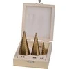 Grąžtas Wiertła Pakopiniai grąžtai metalui, HSS, skardai, 3 vnt. (4 vnt., 4,6 mm), prolinas