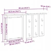 Prikabinamas paltas Sieninis Balta 85 x 10 x 45 cm