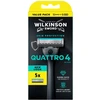 „Wilkinson Quattro 4 Skin Protection“ skustuvas su 4 ašmenimis ir 5 kasetėmis