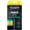 Wilkinson Sword Wilkinson Quattro 4 Skin Protection maszynka do golenia su 4 ostrzami i 9 wkładów