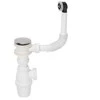 Wirquin greito užsegimo praustuvo sifonas buteliui su perpildymo anga ø 28 mm SP50199
