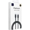 WiWU - Platinum Series duomenų kabelis Wi-C013 USB C iki Lightning 30W 1,2m - juodas
