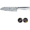 WMF Nóż damasceński Grand Gourmet Nóż Santoku 32 cm, warstwy ze stali damasceńskiej 120, cięcie wydajności, drewniane pudełko, ostrze 18 cm