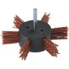 Nailoninis apvalus šepetys Wolfcraft 100x10 mm; HEX 1/4'' grubus