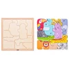 Dėlionė Woody Puzzle kształtów - Zwierzęta 91995