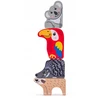 Dėlionė Woody Puzzle kształtów - Zwierzęta 91995