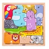 Dėlionė Woody Puzzle kształtów - Zwierzęta 91995