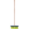 Woody 91887 Medinis / plastikinis sodo įrankis - šluota (100 cm) vaikams nuo 3 metų geltona/raudona