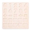 Woody 90069 Eco medinis mokomasis ir linksmas galvosūkis – mokykitės skaičių ir matematikos 3 m.+ (25 vnt.) (30x30cm)