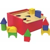 Dėlionė Woody 90001 Eco Wooden Mokomosios spalvos formos rūšiavimo dėžės konstruktorius (20vnt) vaikams nuo 2 metų (16x16cm)