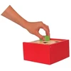 Dėlionė Woody 90001 Eco Wooden Mokomosios spalvos formos rūšiavimo dėžės konstruktorius (20vnt) vaikams nuo 2 metų (16x16cm)