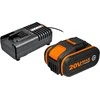 WORX akumuliatoriaus ir greitojo įkroviklio rinkinys 20 V 4 Ah Li-Ion WA3604