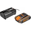 Worx WX354 gręžtuvas 20 V, 2 x 2 Ah baterija