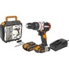Worx WX354 gręžtuvas 20 V, 2 x 2 Ah baterija
