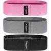 Wozinsky rinkinys iš 3x audinio atsparumo juostų Atsparios mini juostos jogai Crossfit Fitness (WFB-01)