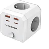 Wozinsky WRS-2B 4x AC 2x USB-A 2x USB-C 4000 W tinklo skirstytuvas su lempa - Baltas