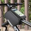 Wozinsky rėmo dviračio krepšys + nuimamas telefono dangtelis iki 6,5 "1,5 l juodas (WBB7BK)
