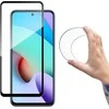 Wozinsky Full Cover Flexi Nano Glass plėvelė Apsauginis stiklas su rėmeliu Xiaomi Redmi 10 juodos spalvos
