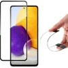 Wozinsky Full Cover Flexi Nano Glass Hybrid ekrano apsauga su rėmeliu Samsung Galaxy A72 4G juodos spalvos