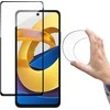 Wozinsky Full Cover Flexi Nano Glass plėvelė Apsauginis stiklas su rėmeliu Xiaomi Poco M4 Pro 5G Transparent
