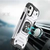 Wozinsky Dėklas šarvuotas dėklas iPhone 14 magnetiniam laikikliui Ring Armor sidabrinė
