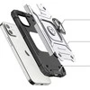 Wozinsky Dėklas šarvuotas dėklas iPhone 14 magnetiniam laikikliui Ring Armor sidabrinė