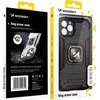 Wozinsky Dėklas šarvuotas dėklas iPhone 14 magnetiniam laikikliui Ring Armor sidabrinė
