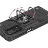 Dėklas Wozinsky Šarvuotas korpuso dangtelis + magnetinis laikiklis Mi Poco M4 Pro 5G / Redmi Note 11 5G Ring Armor juodas