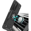 Dėklas Wozinsky Šarvuotas korpuso dangtelis + magnetinis laikiklis Mi Poco M4 Pro 5G / Redmi Note 11 5G Ring Armor juodas