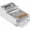 Wtyk Telefono kištukas. RJ45 8P 8C (laidas) per CAT.5E, ekranuotas