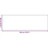 Durų kilimėlis Ruda ir juoda 60 x 180 cm 100% poliamidas