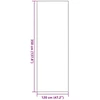 Durų kilimėlis Bežinė ir juoda 120 x 350 cm 100% poliamidas
