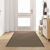 Durų kilimėlis Bežinė ir juoda 120 x 350 cm 100% poliamidas