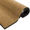 Durų kilimėlis Kremas ir juoda 120 x 300 cm Poliamidas ir PVC