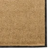 Durų kilimėlis Kremas ir juoda 120 x 300 cm Poliamidas ir PVC