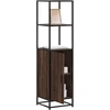 Highboard Rudas ąžuolas 35,5x35x139 cm Mediena ir metalas