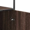 Highboard Rudas ąžuolas 35,5x35x139 cm Mediena ir metalas