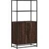 Highboard Rudas ąžuolas 68x35x139 cm Mediena ir metalas