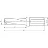 Wiertło Baildon WS 3xD 32 mm grąžtas su indeksuojama galvute, 184–100 mm
